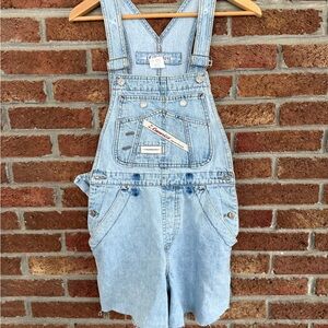 Z Cavaricci Y2K Light Blue Denim Overalls. Medium.
